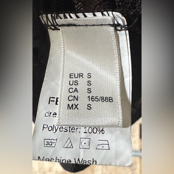 Women’s Sheer Mesh Dress with Polka Dots - Picture 6 of 9